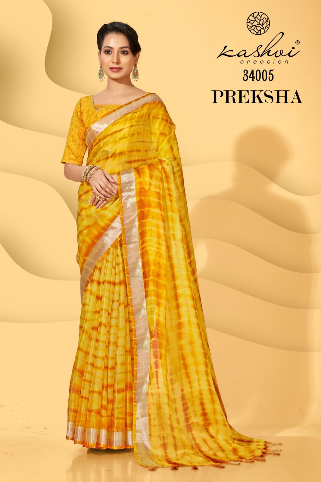 Kashvi Preksha Ethnic Wear Wholesale Georgette Printed Sarees Catalog